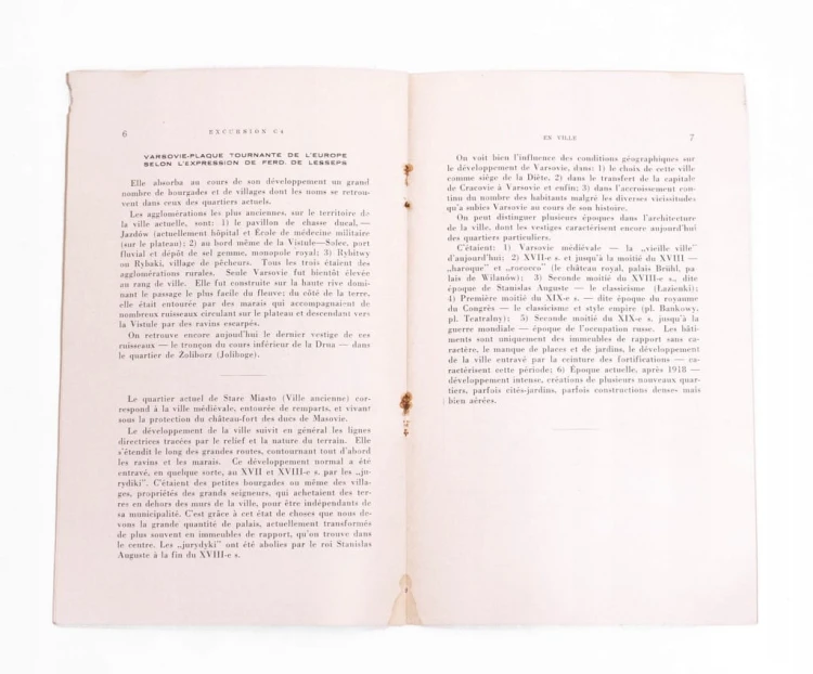 STARA KSIĄŻKA KONGRES GEOGRAFICZNY EN VILLE 1934
