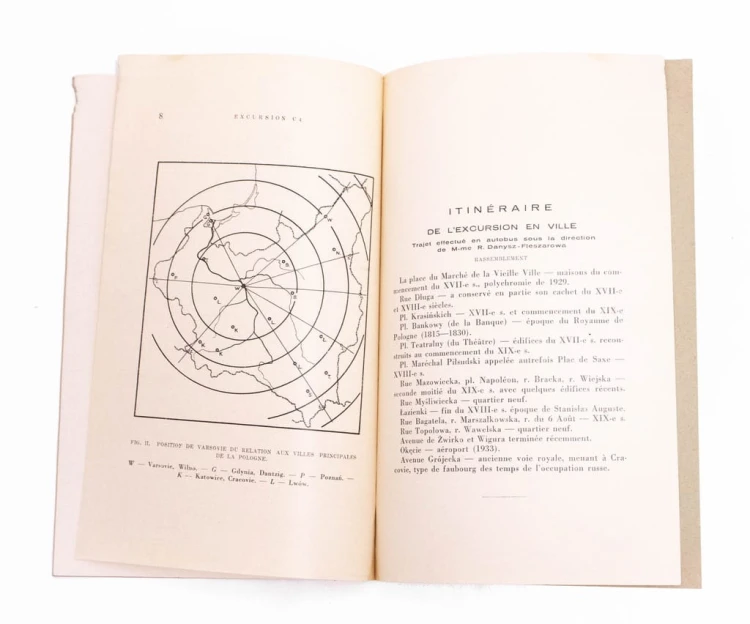 STARA KSIĄŻKA KONGRES GEOGRAFICZNY EN VILLE 1934