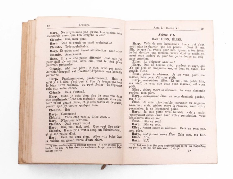 STARA KSIĄŻKA MOLIER L'AVARE 1894