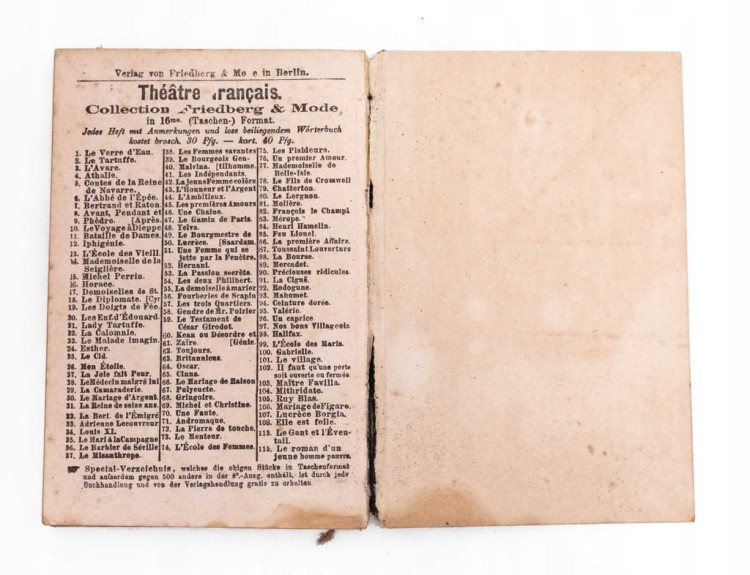 STARA KSIĄŻKA MOLIER L'AVARE 1894
