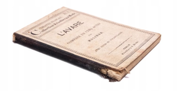 STARA KSIĄŻKA MOLIER L'AVARE 1894