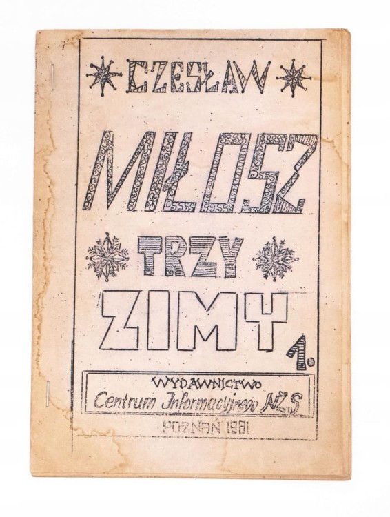 STARA KSIĄŻKA (przedruk) TRZY ZIMY 1981