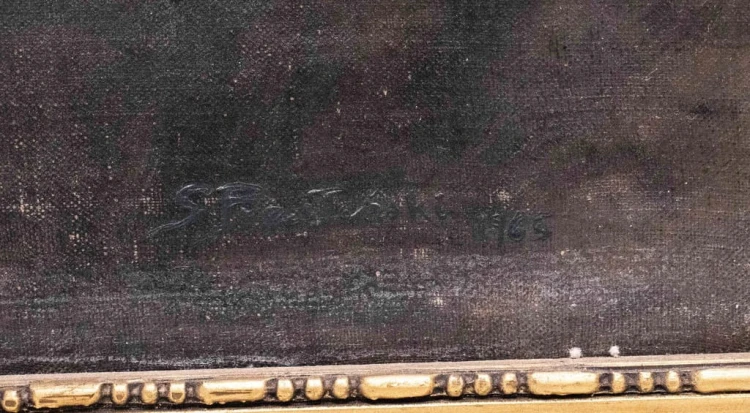 OBRAZ STANISŁAW PRZESŁAŃSKI PORTRET KOBIETY 1965