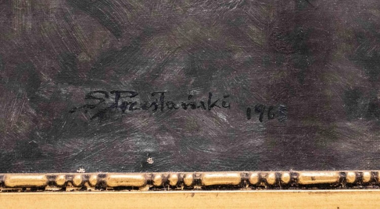 OBRAZ STANISŁAW PRZESŁAŃSKI PORTRET MĘŻCZYZNY 1965