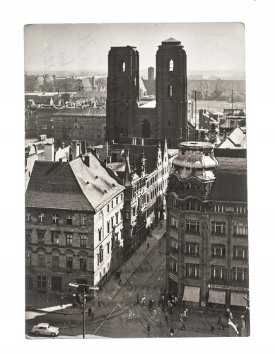 WROCŁAW - WIDOK Z WIEŻY RATUSZA 1961