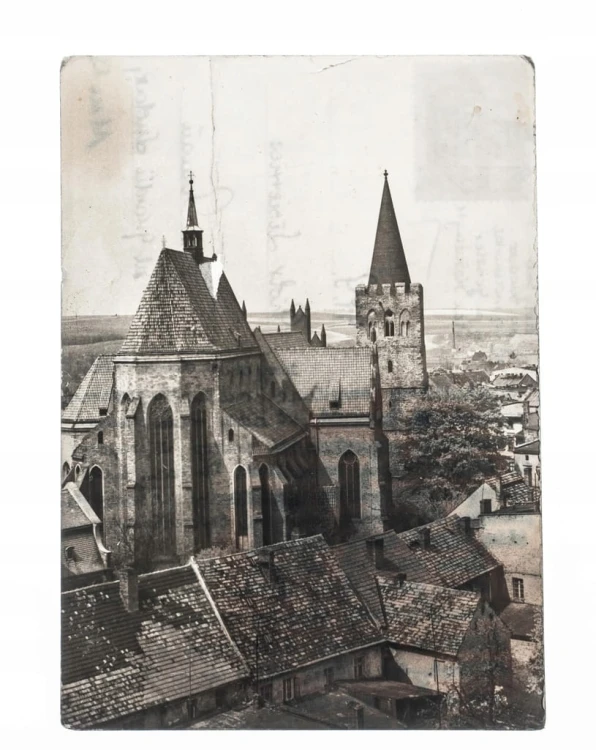 ZIĘBICE - KOŚCIÓŁ, DAWNY ZAMEK 1963