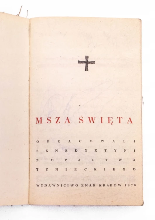 STARA KSIĄŻKA MSZA ŚWIĘTA 1970