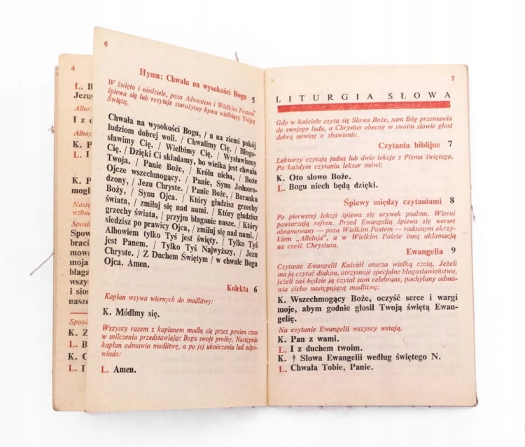 STARA KSIĄŻKA MSZA ŚWIĘTA 1970
