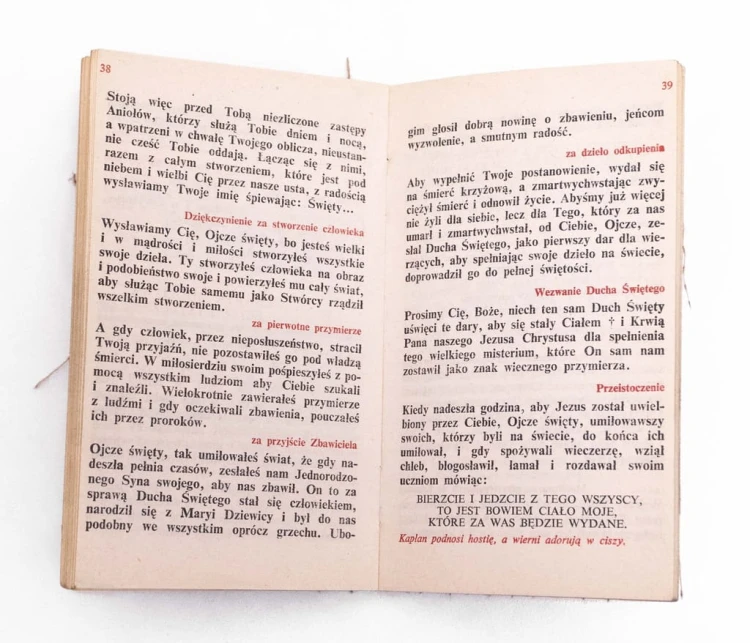 STARA KSIĄŻKA MSZA ŚWIĘTA 1970
