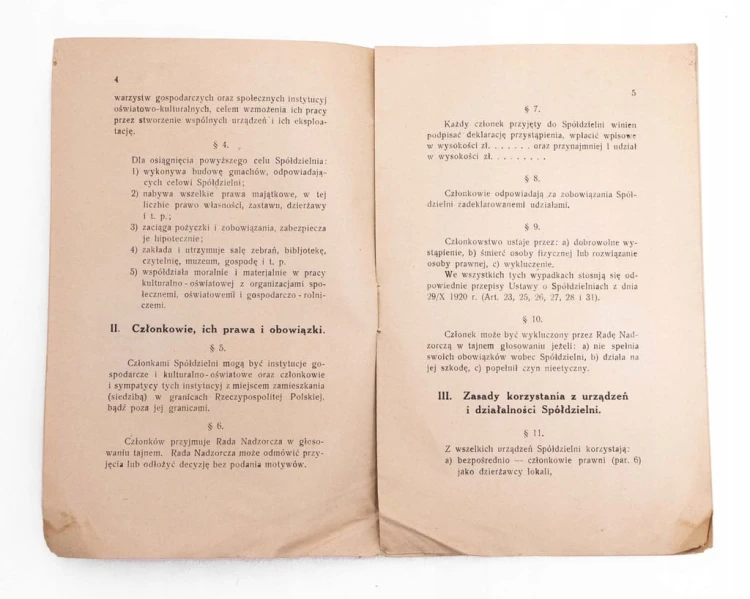 STATUT WZOROWY STOW. DOMU LUDOWEGO WARSZAWA 1924