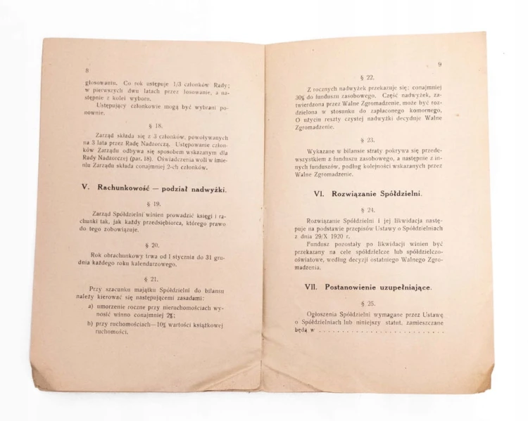 STATUT WZOROWY STOW. DOMU LUDOWEGO WARSZAWA 1924