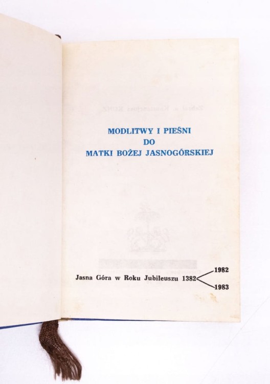 KSIĄŻKA MODLITWY DO MATKI BOŻEJ JASNOGÓRSKIEJ 1982