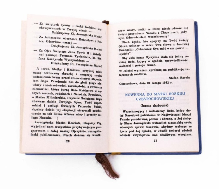KSIĄŻKA MODLITWY DO MATKI BOŻEJ JASNOGÓRSKIEJ 1982