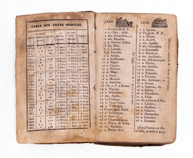 STARY FRANCUSKI PSAŁTERZ 1839