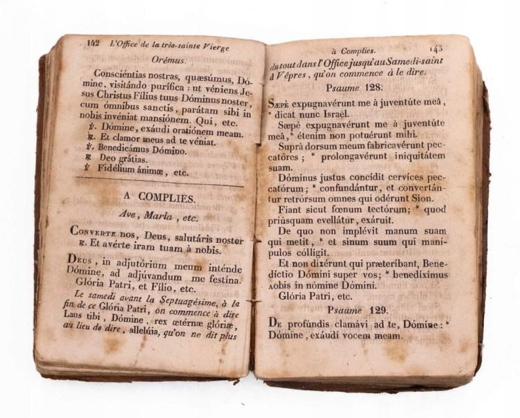 STARY FRANCUSKI PSAŁTERZ 1839
