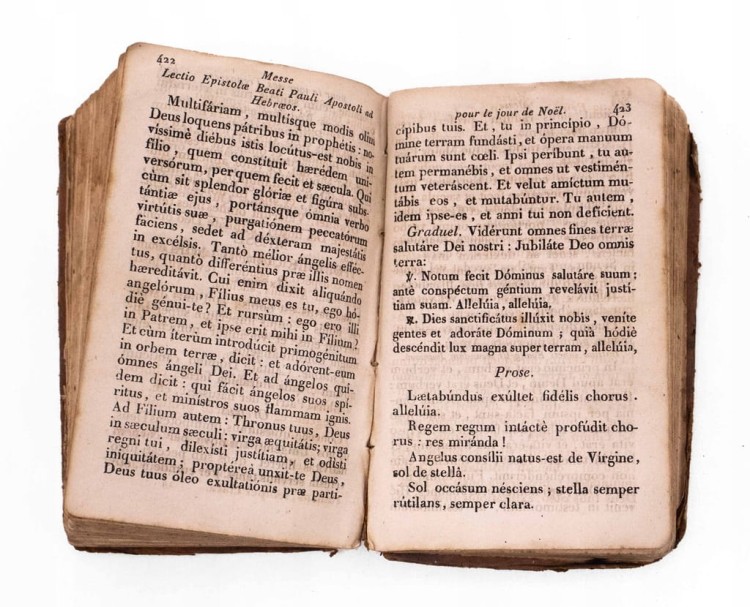 STARY FRANCUSKI PSAŁTERZ 1839