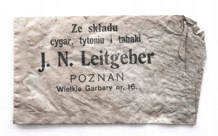 REKLAMA FABRYKA CYGAR LEITGEBER POZNAŃ pocz. XX w.