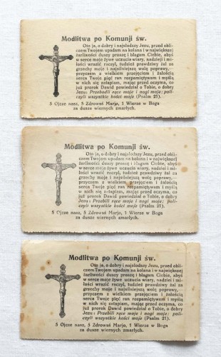 PAMIĄTKA KOMUNII ŚWIĘTEJ WIELKANOCNEJ - KOŚCIÓŁ BOŻEGO CIAŁA 1934 - 1936