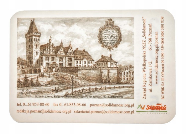 KALENDARZ SOLIDARNOŚĆ 2005 - ZAMEK KRÓLEWSKI POZNAŃ