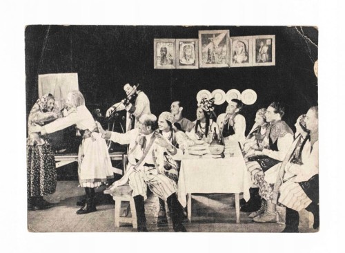 STARA POCZTÓWKA - ŻOŁNIERSKI TEATR DYWIZJI STRZELCÓW PIESZYCH, ZURICH 1943