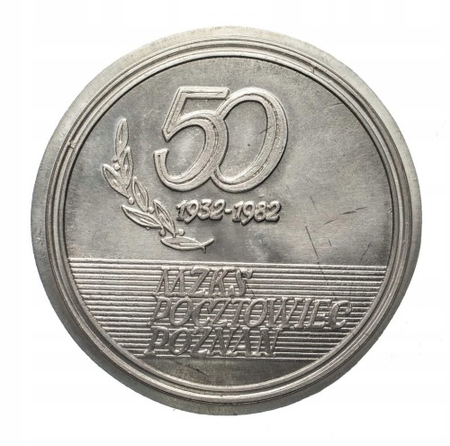 MEDAL 50 LAT MZKS POCZTOWIEC POZNAŃ 1982