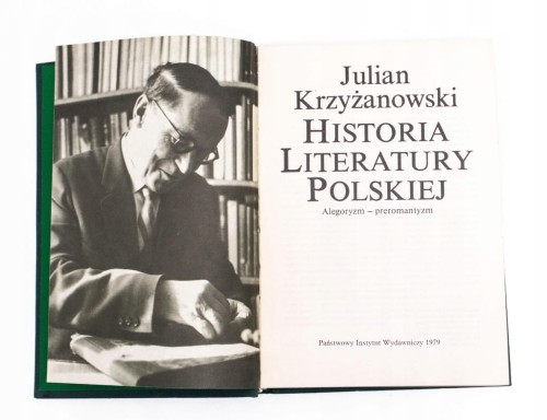 STARA KSIĄŻKA HISTORIA LITERATURY POLSKIEJ 1979