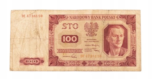 100 ZŁOTYCH 1948 seria DF st.4/5