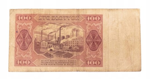 100 ZŁOTYCH 1948 seria CI st.4/5