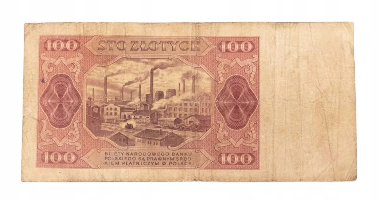 100 ZŁOTYCH 1948 seria CI st.4/5
