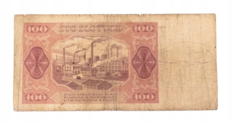 100 ZŁOTYCH 1948 seria CM st.4/5