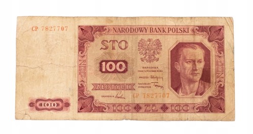 100 ZŁOTYCH 1948 seria CP st.4/5