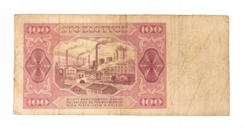 100 ZŁOTYCH 1948 seria CZ st.4/5