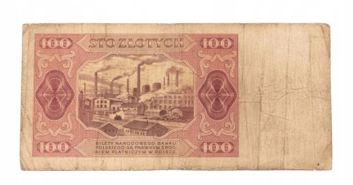 100 ZŁOTYCH 1948 seria BR st.4/5