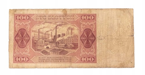 100 ZŁOTYCH 1948 seria CK st.4/5
