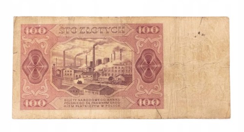 100 ZŁOTYCH 1948 seria CS st.4/5