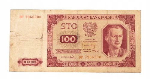 100 ZŁOTYCH 1948 seria DP st.4/5