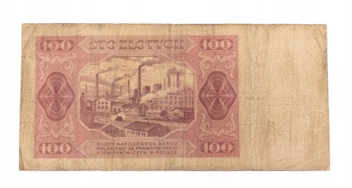 100 ZŁOTYCH 1948 seria CS st.4/5