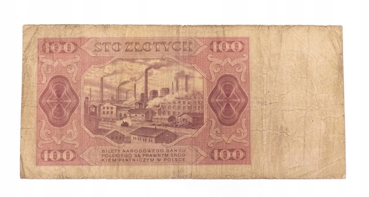 100 ZŁOTYCH 1948 seria CS st.4/5