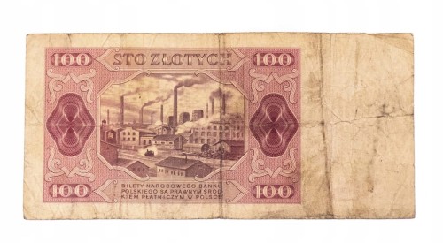 100 ZŁOTYCH 1948 seria DU st.4/5