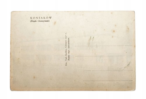POCZTÓWKA KONIAKÓW - SZKOŁA POWSZECHNA 1937