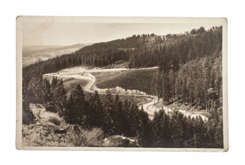 POCZTÓWKA WISŁA - DROGA NA KUBALONKĘ 1937