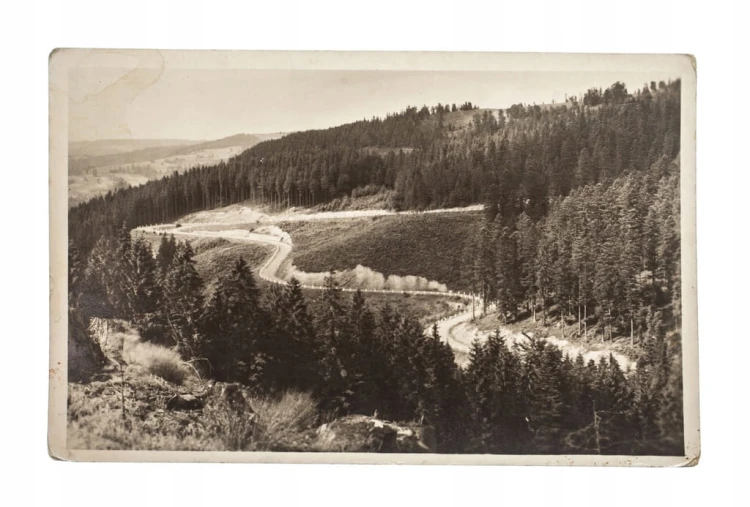 POCZTÓWKA WISŁA - DROGA NA KUBALONKĘ 1937