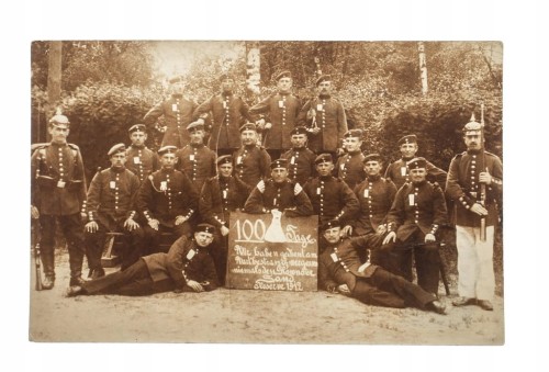 STARA FOTOGRAFIA WOJSKO PRUSKIE POZNAŃ GŁÓWNO 1912