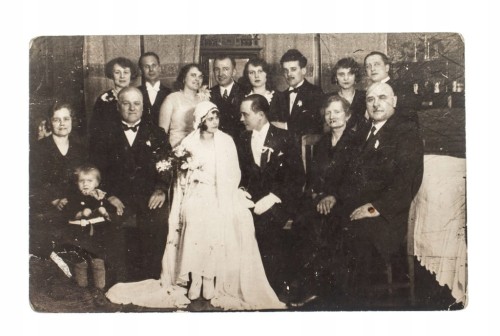 STARA FOTOGRAFIA ŚLUB WESELE II RP