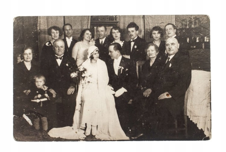 STARA FOTOGRAFIA ŚLUB WESELE II RP