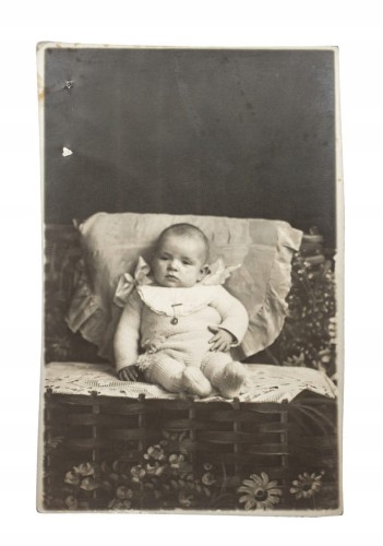 STARA FOTOGRAFIA MAŁE DZIECKO PARYŻ 1933