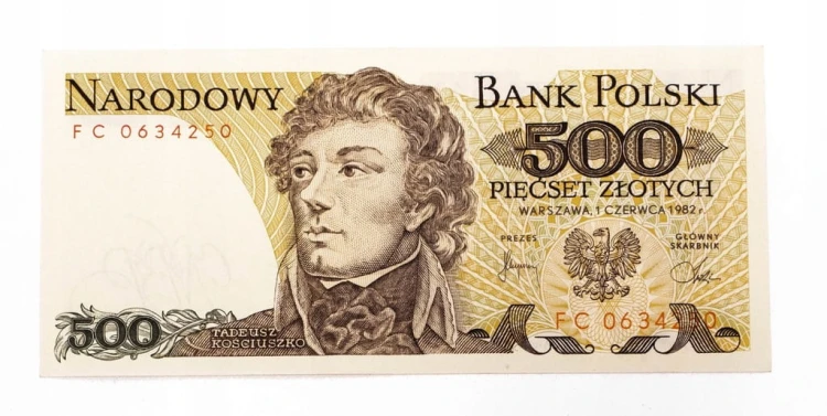 500 ZŁOTYCH 1.06.1982, seria FC. st.1