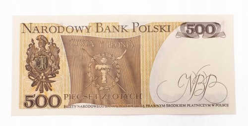 500 ZŁOTYCH 1.06.1982, seria FT. st.1/1-