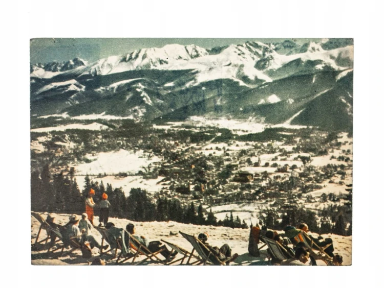 ZAKOPANE - WIDOK Z GUBAŁÓWKI NA MIASTO 1965