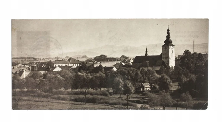 NOWY TARG - WIDOK OGÓLNY, PANORAMA 1967